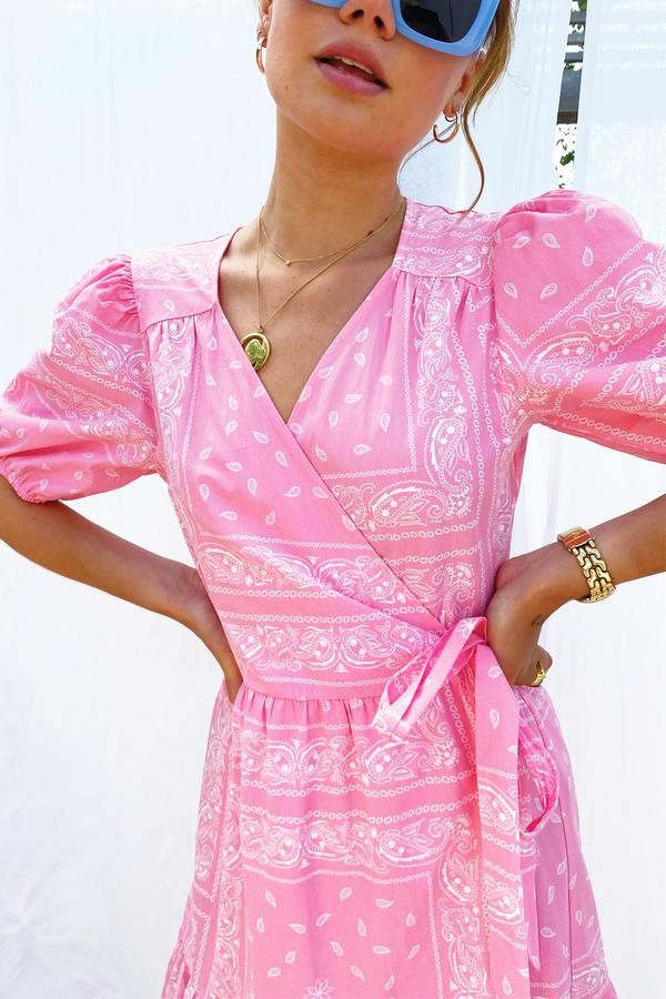 Pink Bandana Dress | Never Fully Dressed US