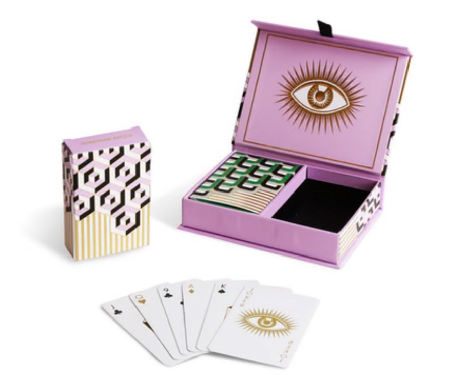 The Jonathan Adler Versailles card playing set is a blend of classic entertainment with a dash of opulence, perfect for the host who appreciates a hint of high society in their leisure activities. With this gift, you’re not just giving them a deck of cards; you’re offering endless evenings of stylish fun. #hostessgift #uniquegift #fashionablegift 

#LTKGiftGuide #LTKHoliday #LTKparties