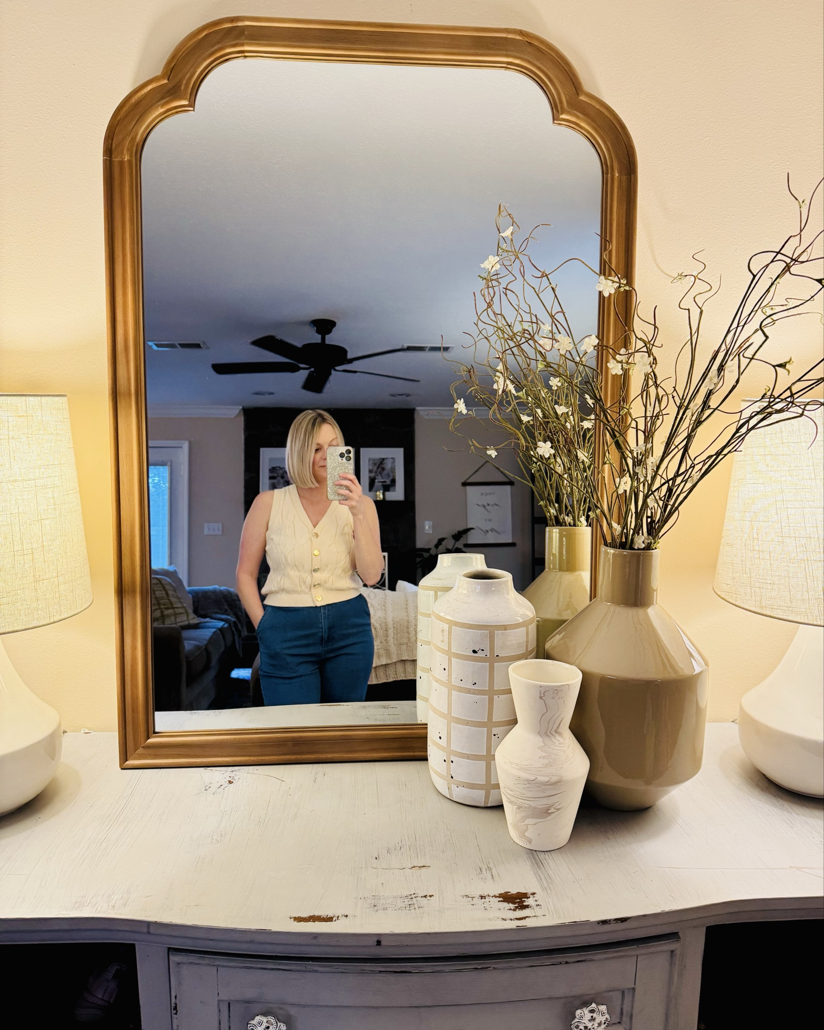 Beautiful mirror from Target! It goes perfectly over a dresser or console table in the living room! Great price for it too! Grab yourself one before it’s gone!! I got the very last one at my Target store. 🥰🤩

#ltktarget #ltkhome 

#LTKFindsUnder100 #LTKSeasonal #LTKHome