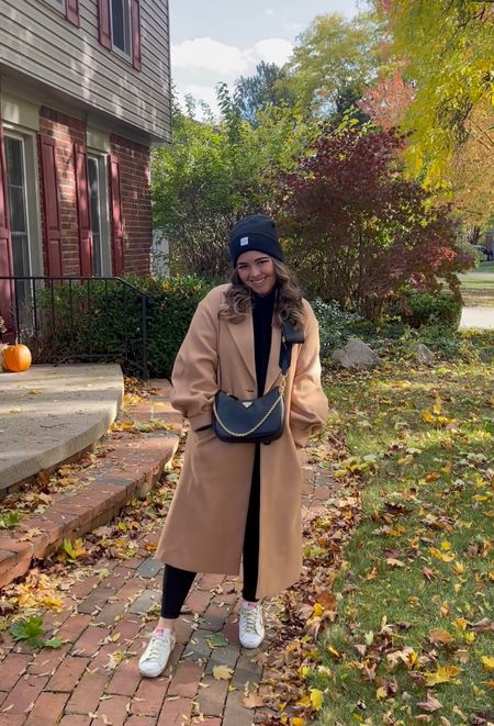 Dad coat - oversized coat 

Black coat i sizes up to a 12/xl to get the oversized look I wanted 

Tan/camel coat-wearing a 4/small- this one runs oversized 

#LTKSeasonal #LTKsalealert #LTKunder50