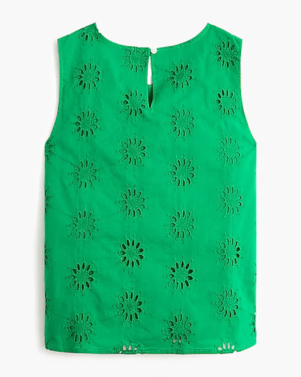 Eyelet shell tank top | J.Crew Factory