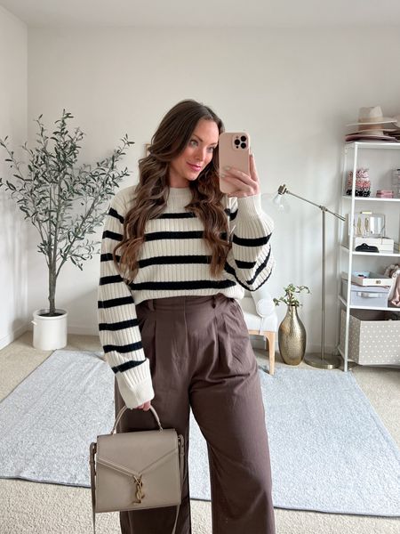 Classic timeless sweater with cotton trousers make for a great wear to work office💖

Medium in sweater, large in trousers

  use code bri138 to enjoy 15% off on full-priced items! 

#LTKworkwear #LTKSeasonal #LTKmidsize