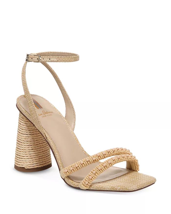 Women's Kia Square Toe Bead Embellished Espadrille High Heel Sandals | Bloomingdale's (US)