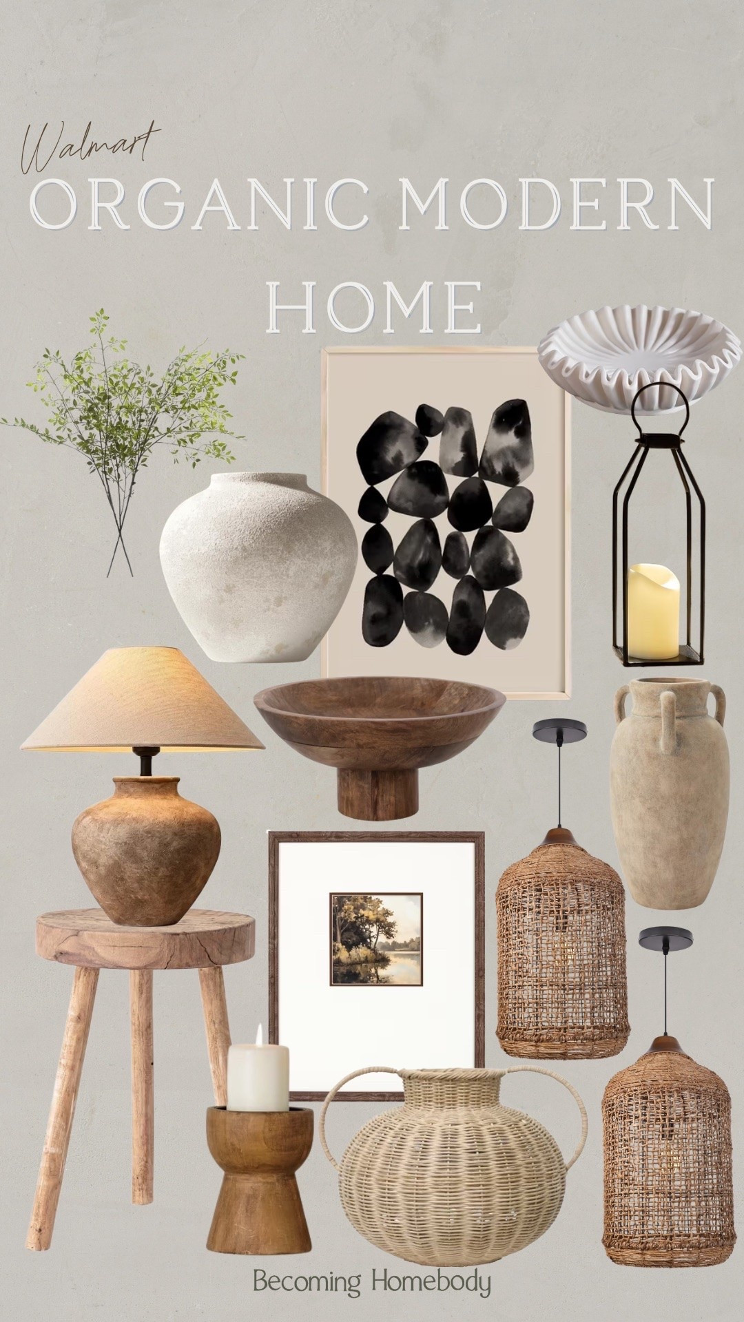 Organic modern home inspiration from Walmart 🤍 I love these neutral affordable home decor finds

#LTKHome