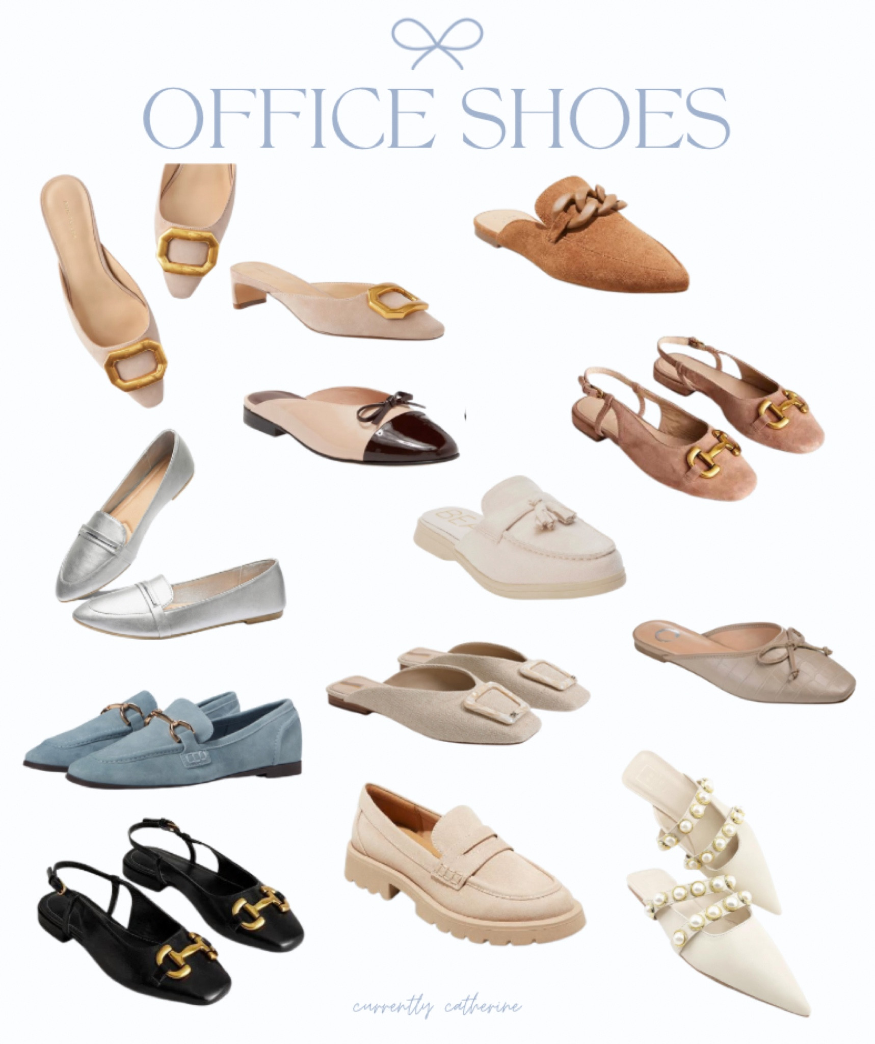 Work (9-5 office) shoes! Mules, flats, and slides. 🤓

#work #office #officeshoes #workshoes #9-5 #shoes #mules #flats #slides #stevemadden #dsw #jeffreycampbell #nordstrom #balletflats #trendy #trendyshoes #neutralshoes #fallshoes #fallworkshoes #fallofficeshoes #fallfashion #workfashion #officefashion #sophiarichie #classyfashion 

#LTKfindsunder100 #LTKworkwear #LTKsalealert