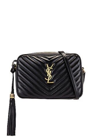 Saint Laurent Medium Lou Monogramme Bag in Nero | FWRD | FWRD 