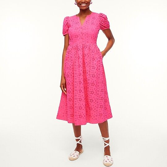 Eyelet puff-sleeve dressItem BF885 
 Reviews
 
 
 
 
 
4 Reviews 
 
 |
 
 
Write a Review 
 
 
 
... | J.Crew Factory
