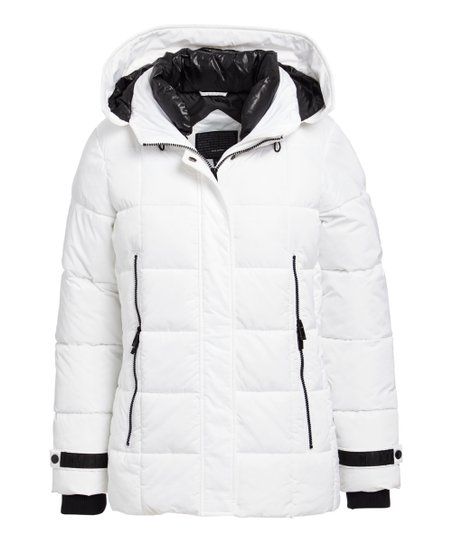 White Puffer Coat - Women & Plus | Zulily