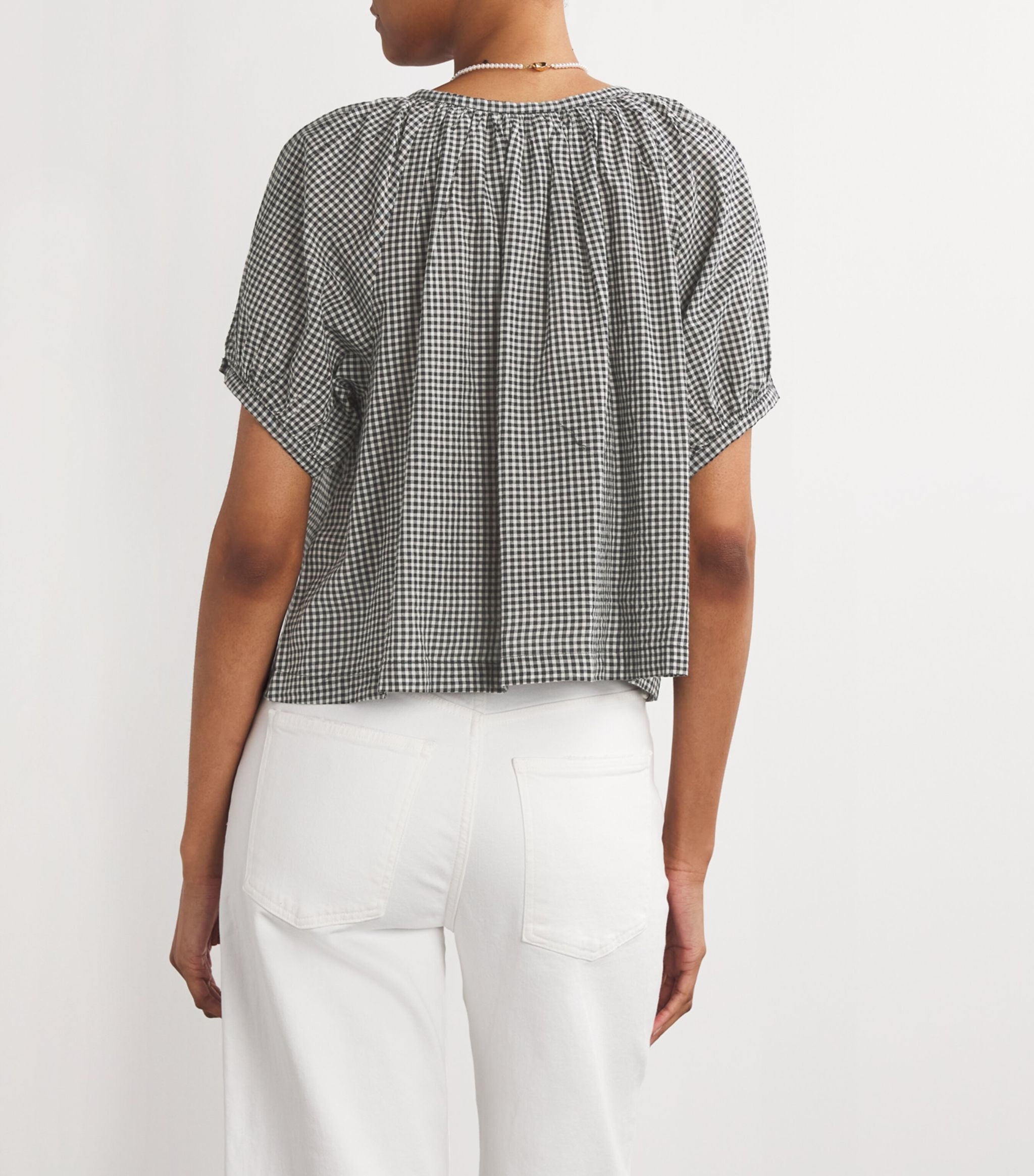 La Maddalena Gingham June Blouse | Harrods