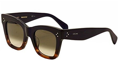 Sunglasses Celine 41098 F/S 0QLT Havana Blue Blue | Amazon (US)