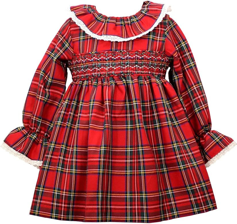 Bonnie Jean Baby Girl's Holiday Christmas Dress - Smocked Dress for Baby and Toddler and Little Girls | Amazon (US)