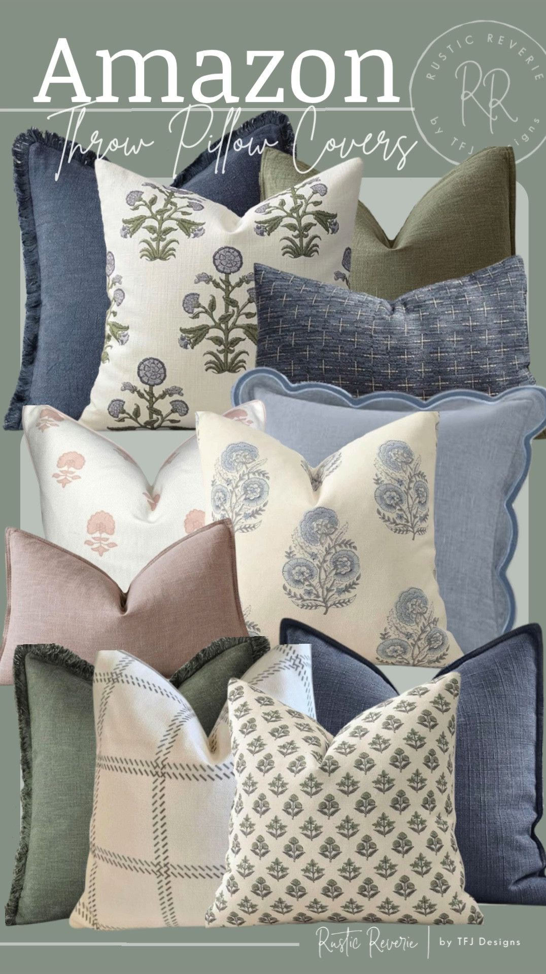 I’ve rounded up more THROW PILLOW covers in blue, green, blush and cream! Most are available in multiple colors and sizes too. 😍 

spring refresh summer cozy comfy comfortable vibes living room sofa bedroom bed amazon creator favorites prime shipping affordable soft pink navy loden green floral block print striped fringed scalloped edges lumbar euro down fluffy 

#LTKSaleAlert #LTKHome