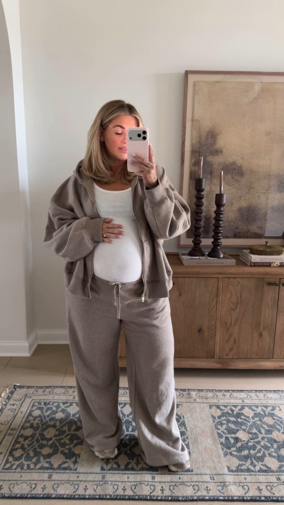 Comfiest set for spring!!! 

Tank — large 
Jacket — XL
pants — XL