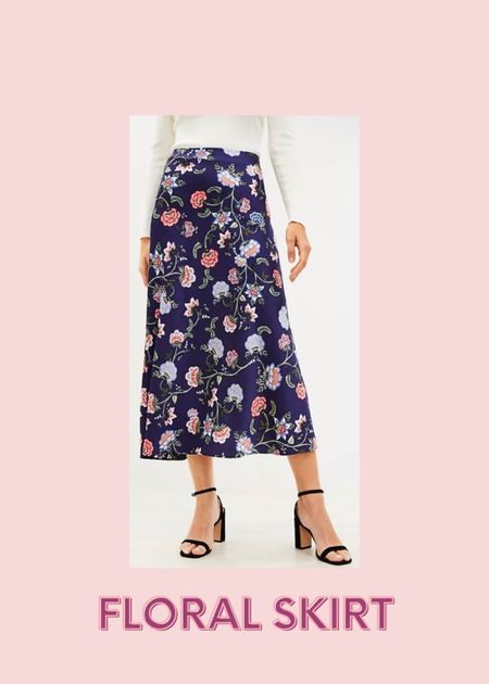 The cutest floral skirt to add to your wardrobe. This floralskirtis part of The Lofts Cyber Sale 50% off. It would look great with a white t-shirt, sweater or button down shirt. 

#LTKsalealert #LTKSeasonal #LTKstyletip