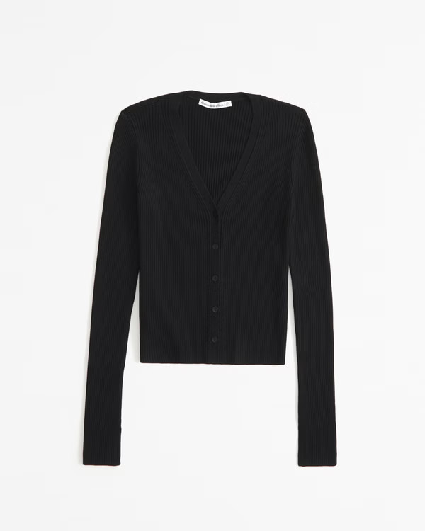Women's Glossy Slim Cardigan | Women's Tops | Abercrombie.com | Abercrombie & Fitch (UK)