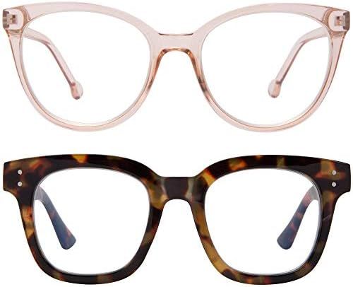 Madison Avenue Women Blue Light Glasses,Oversize Blue Light Glasses for Women, Anti Eyestrain & U... | Amazon (US)