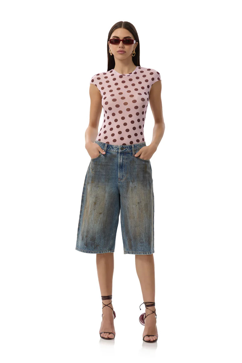 Nina Top - Rose Dot | ShopAFRM