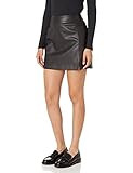 The Drop Women's Aiden Vegan Leather A-Line Mini Skirt | Amazon (US)