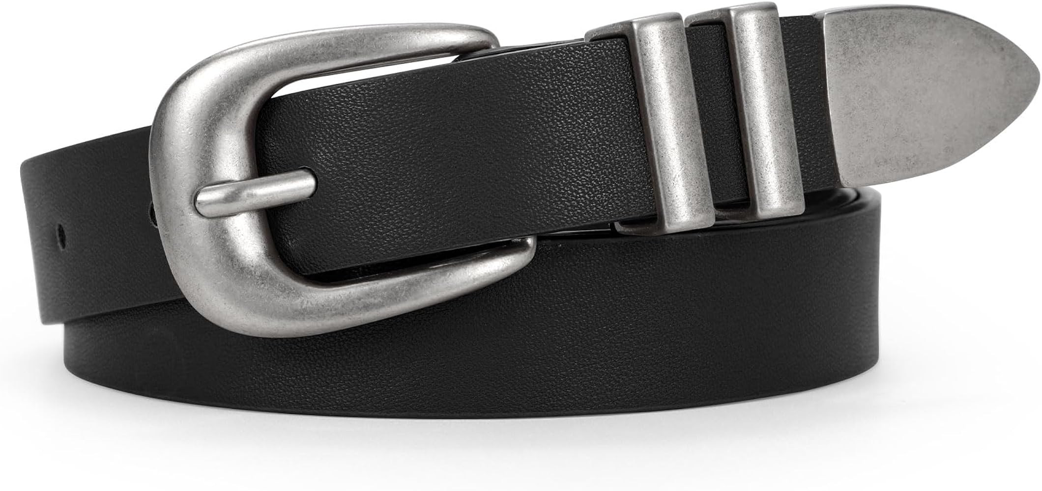 WERFORU Women Leather Belt Fashion Leather Waist Belt for Pants Jean Ladies Western Belt with Gol... | Amazon (US)