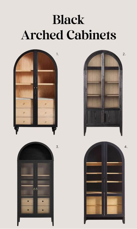 The arched cabinet is trending hard in the interior design world, so I rounded up my favorite black arched cabinets with glass doors for your living room or dining room. #decor #homedecorating #homedecor #amazon #founditonamazon

#LTKstyletip #LTKhome