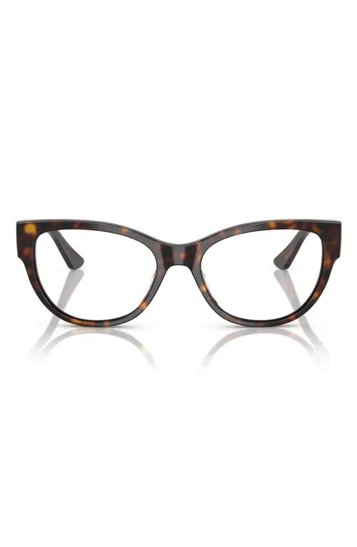 VOGUE 53mm Cat Eye Optical Glasses in Dark Havana at Nordstrom | Nordstrom