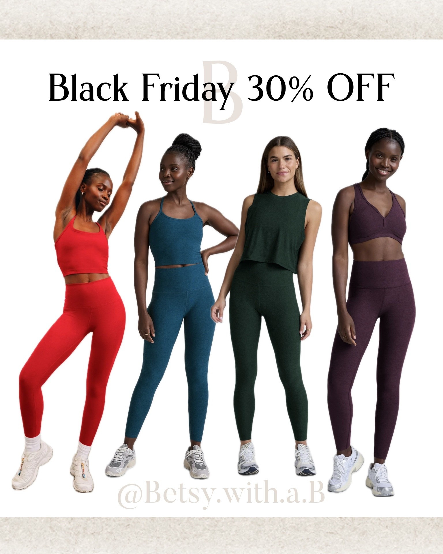 One of my favorite fitness brands is 30% off for Black Friday. 


#LTKGiftGuide #LTKSaleAlert #LTKActive