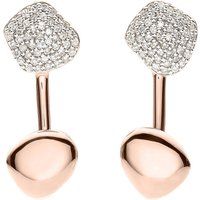 Nura Nugget Jacket 18ct rose-gold and diamond earrings | Selfridges