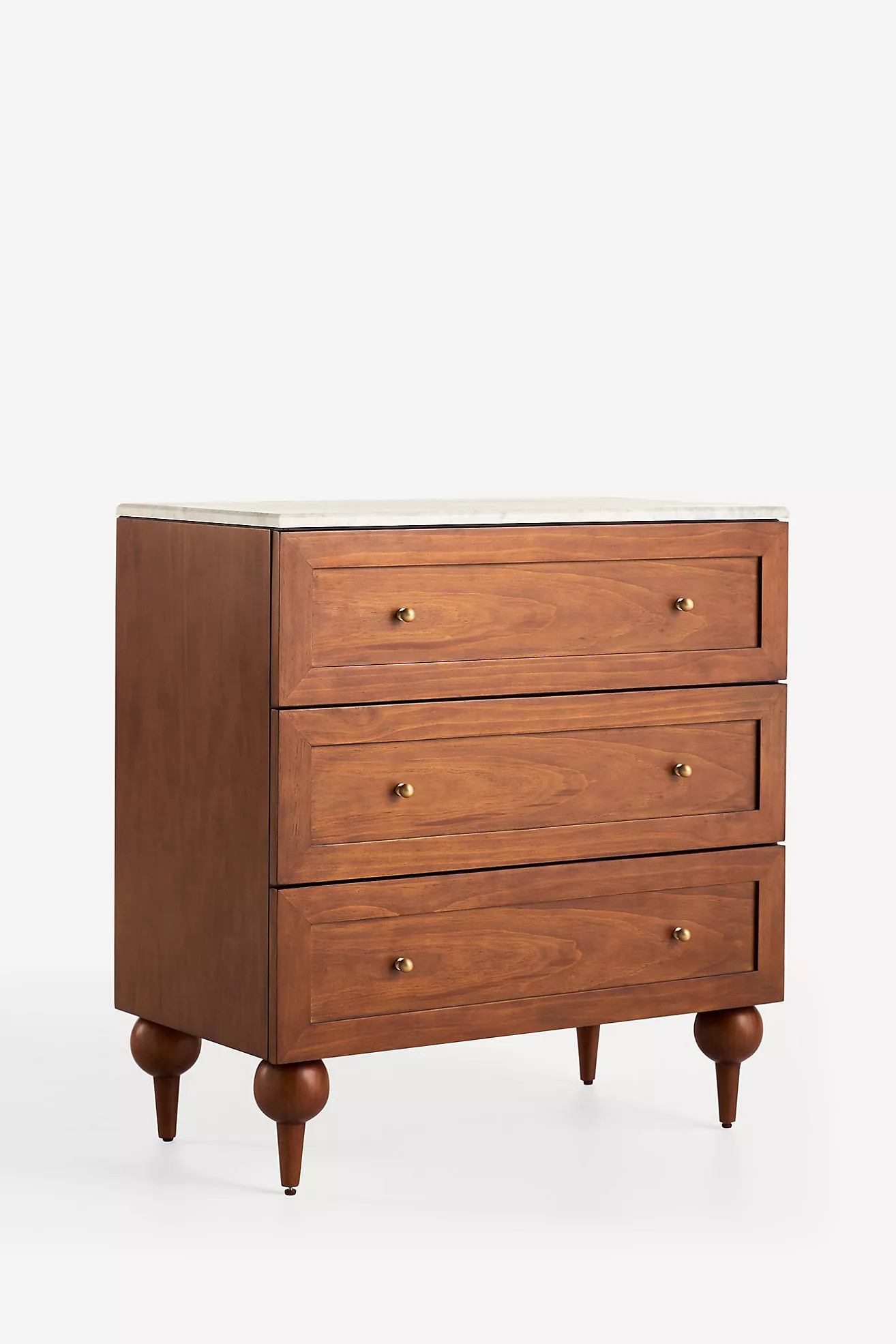 Fern Marble-Top Three-Drawer Dresser | Anthropologie (US)
