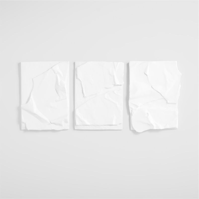 'Nereus' Plaster Wall Art Panels by Alexis Gourguechon , Set of 4 + Reviews | Crate & Barrel | Crate & Barrel