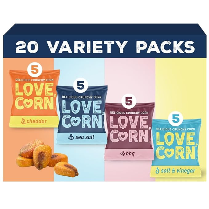 LOVE CORN Family Favorite Pack, 0.7oz x 20 Bags, Gluten Free, Vegan | Amazon (US)
