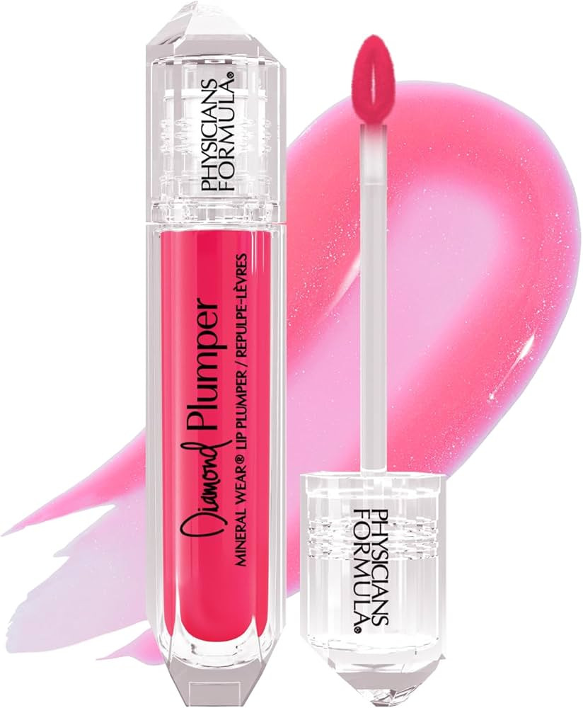 Physicians Formula Mineral Wear Diamond Lip Plumper Gloss, Dermatologist Tested Pink Radiant Cut | Amazon (US)
