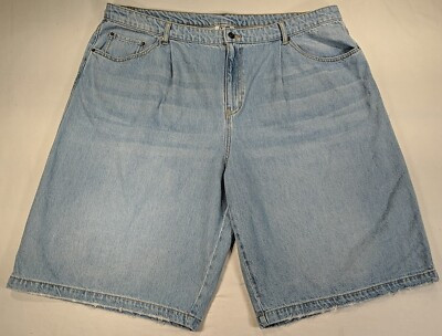 FUTURE COLLECTIVE Women's Plus Jean Shorts size 24 Light Wash 100% Cotton NWOT | eBay US