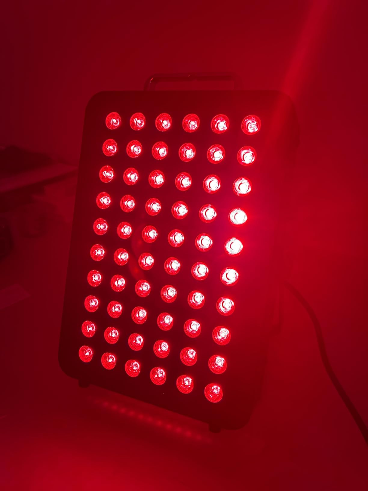 BestQool Red Light Therapy, Dual Chip Elite Grade LED Red Infrared Light Panel with Near-Infrared Light 660nm 850nm High Power Red Light Therapy Device at Home, Ideal for Body, Face, 105W (Black 60) | Amazon (US)