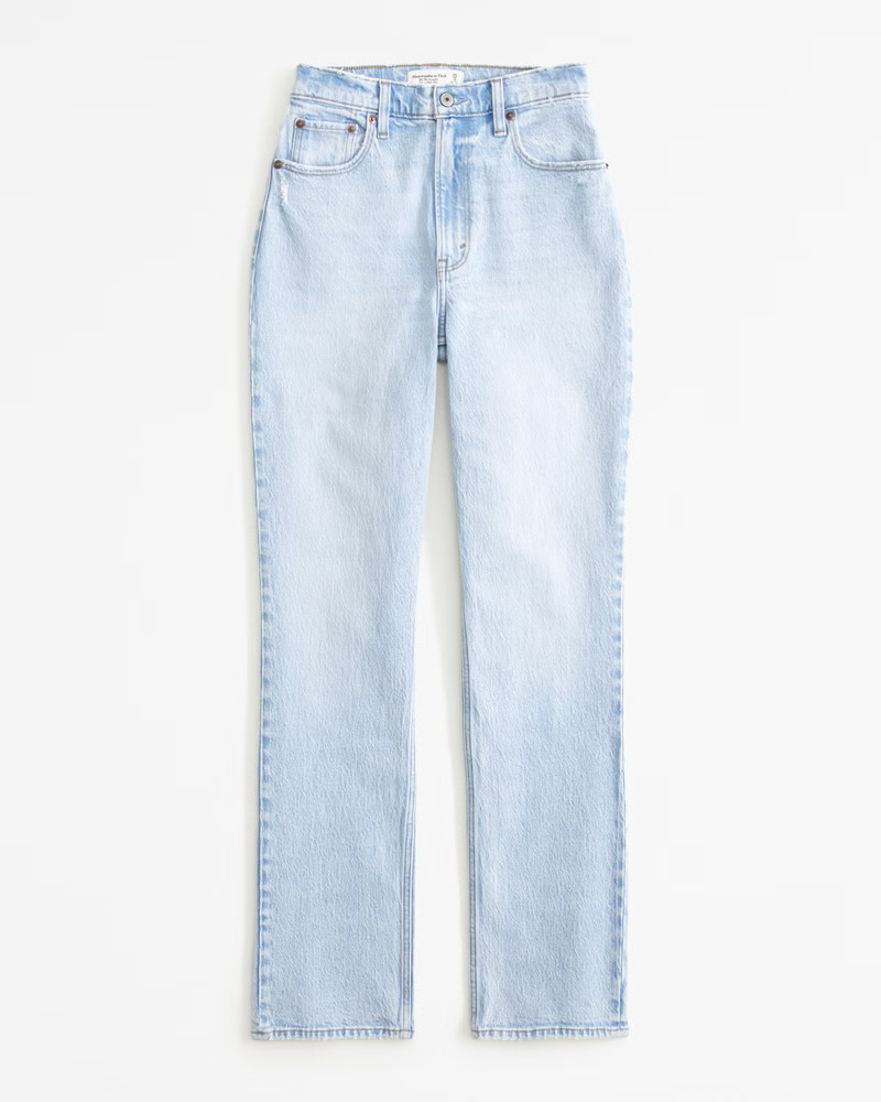 Curve Love Ultra High Rise 90s Straight Jean | Abercrombie & Fitch (US)