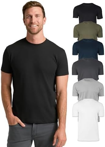True Classic Mens T-Shirts – Short Sleeve Crew Neck T Shirts for Man, Cotton Blend Plain Novelt... | Amazon (US)