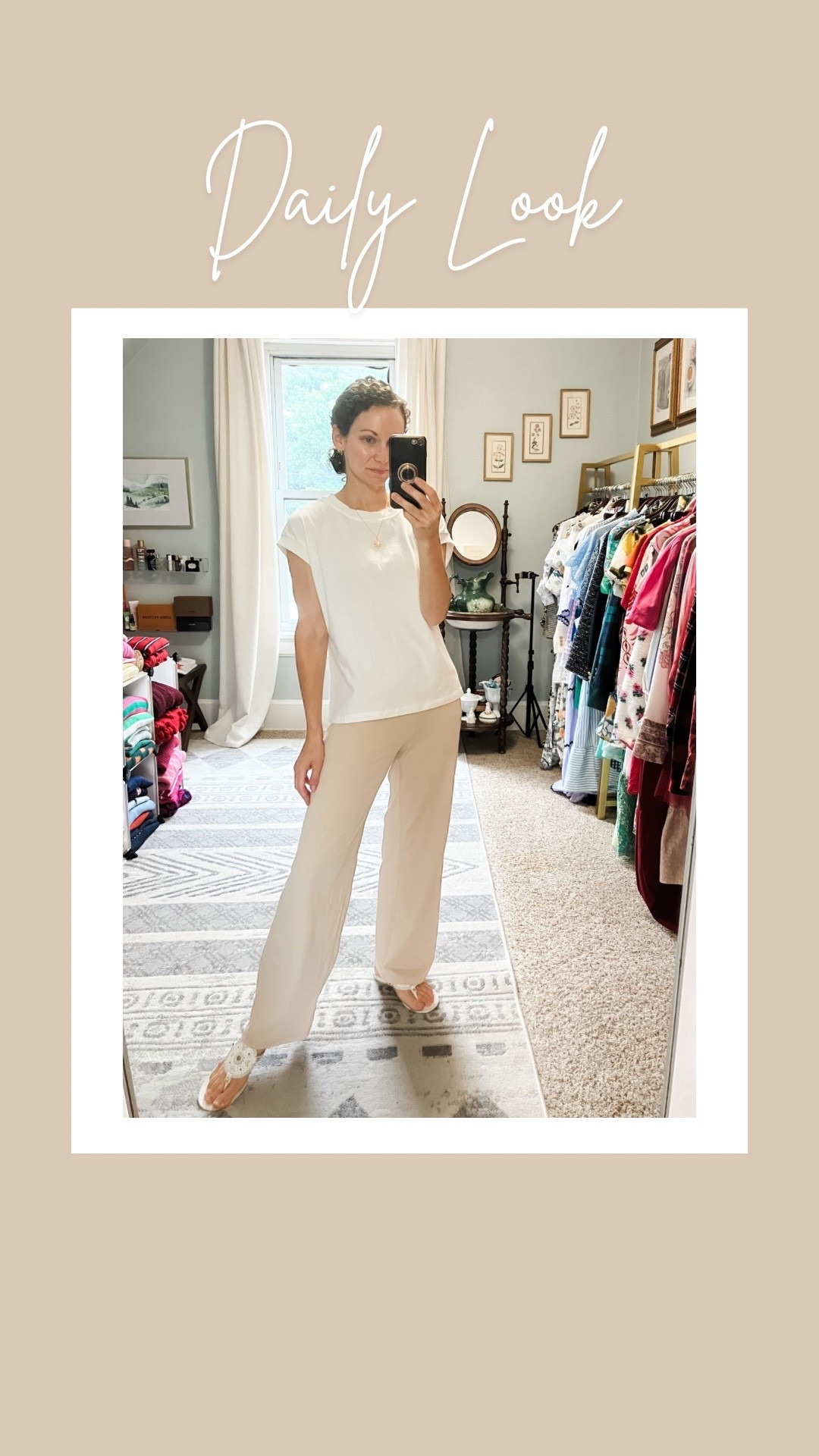 Neutral summer outfit!
Petite outfit. Neutral outfit. Summer outfit. Comfortable outfit. Mom outfit  

#LTKOver40 #LTKFindsUnder50 #LTKPetite