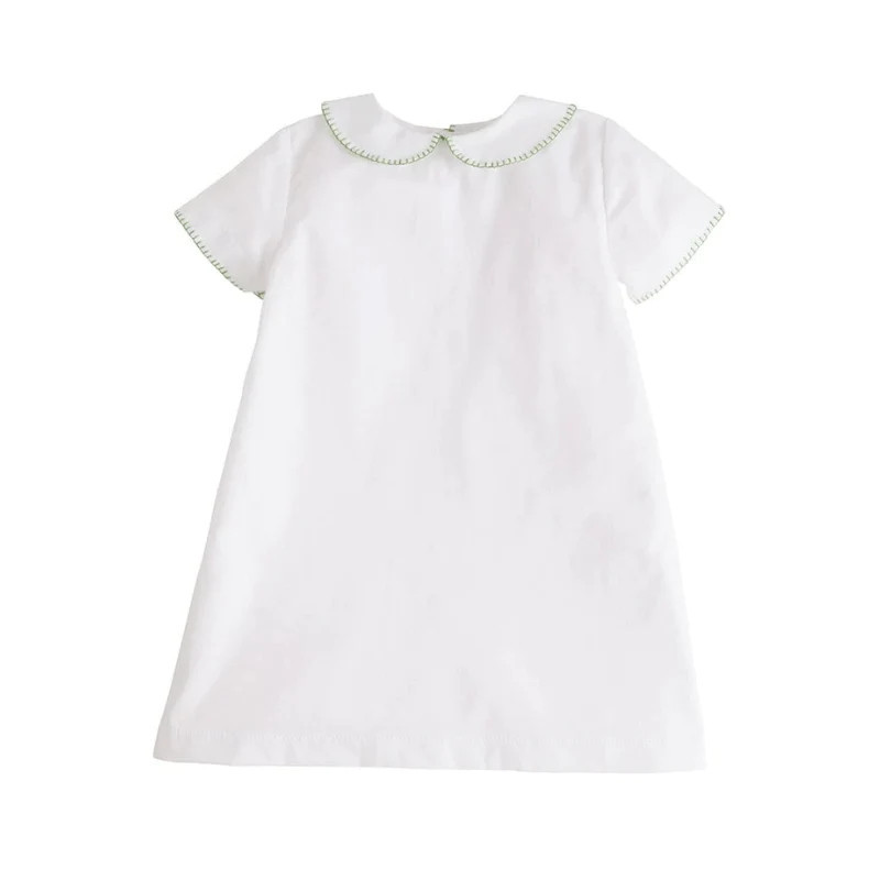 green whipstitch day gown | Ellifox