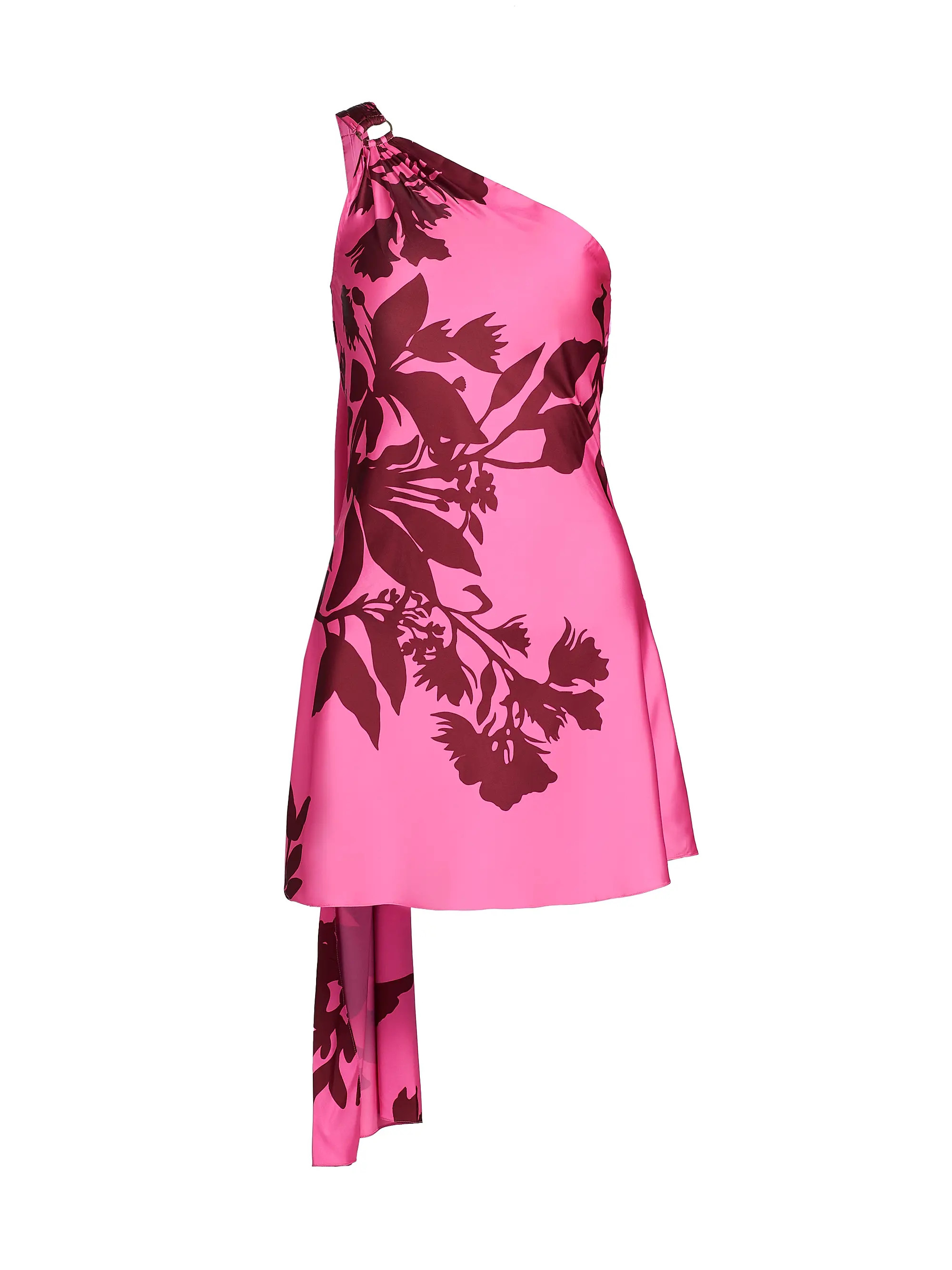 Tehr Floral One-Shoulder Minidress | Saks Fifth Avenue