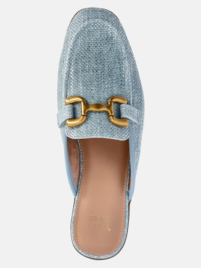 Time and Tru Women's Buckle Loafer Mules | Walmart (US)