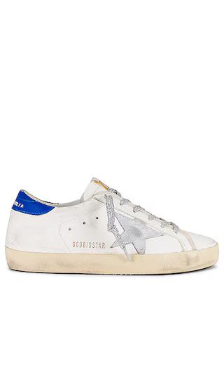 Superstar Sneaker in Cream, Silver, & Blue | Revolve Clothing (Global)