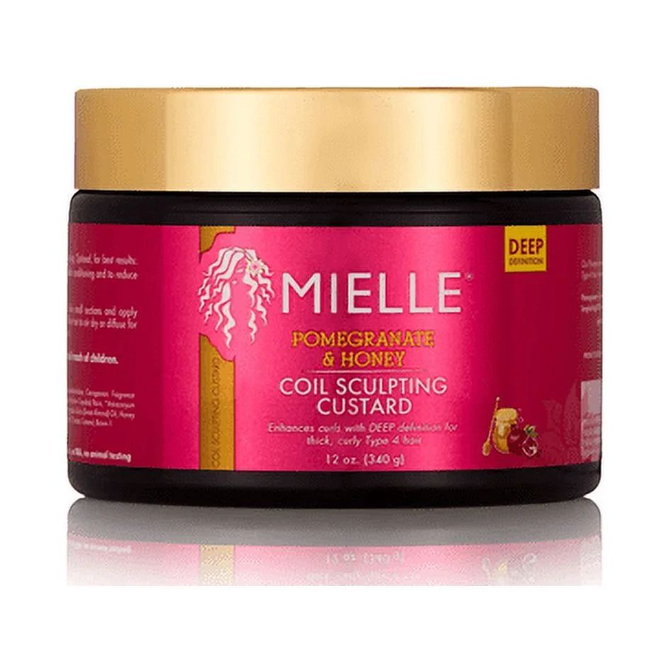 Mielle Organics Pomegranate & Honey Curl Sculpting Custard 12 oz, Curly Hair | Walmart (US)