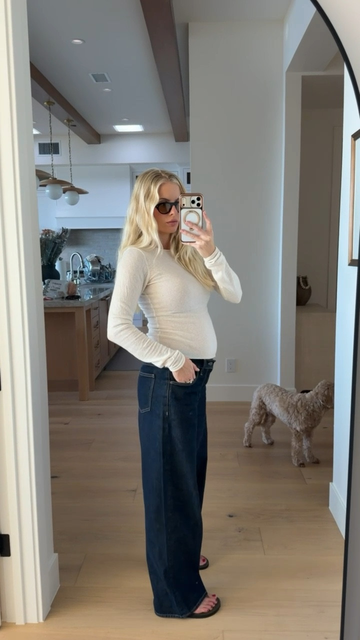 Wearing a medium in top (egret), 28 in jeans (sized up for pregnancy - low stock, linked similar), shoes run tts! #kathleenpost

Bump friendly, maternity outfit, casual chic, lunch date outfit



#LTKBump #LTKootd #LTKSeasonal