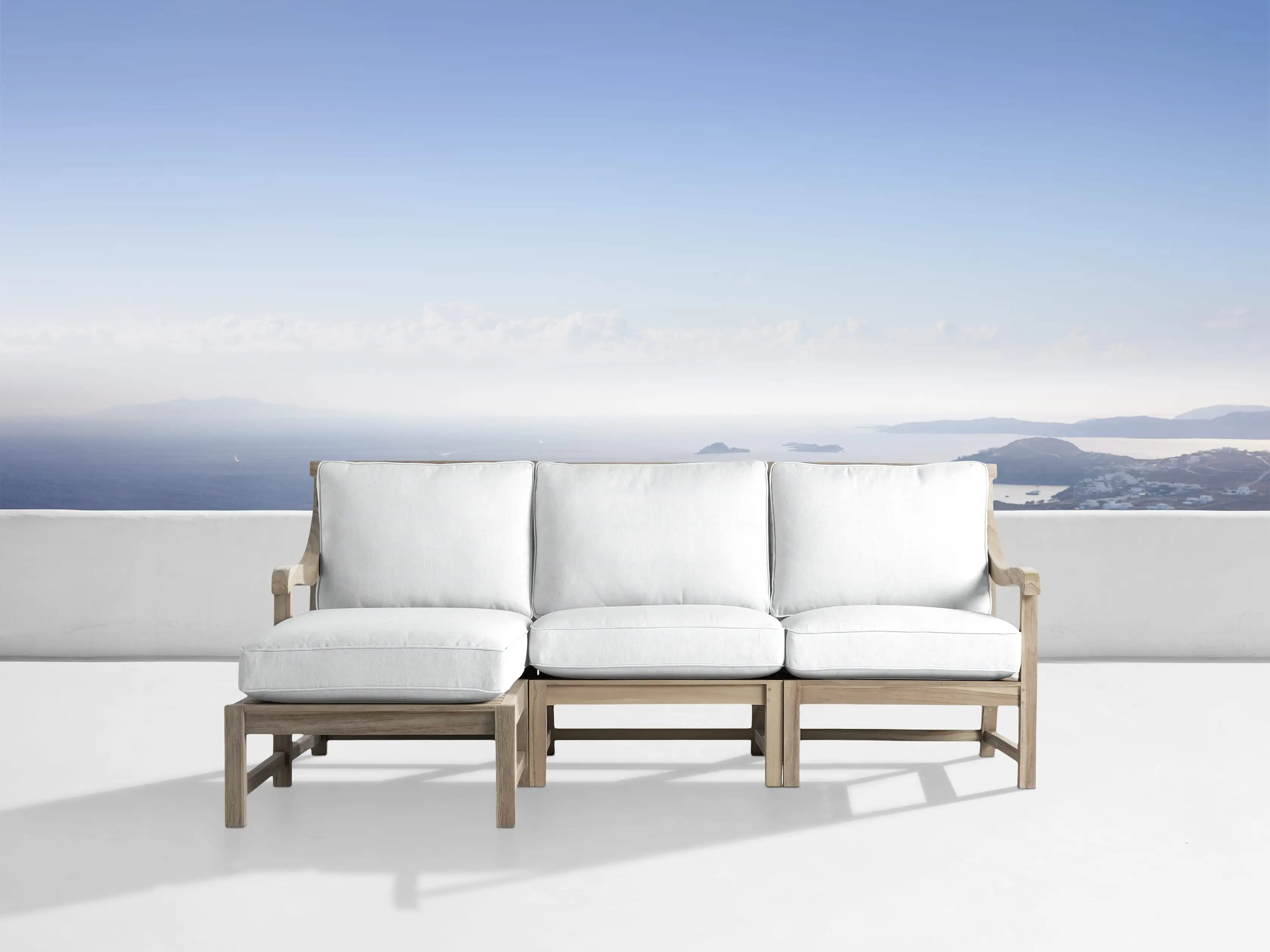Hamptons Outdoor Three Piece Sectional | Arhaus
