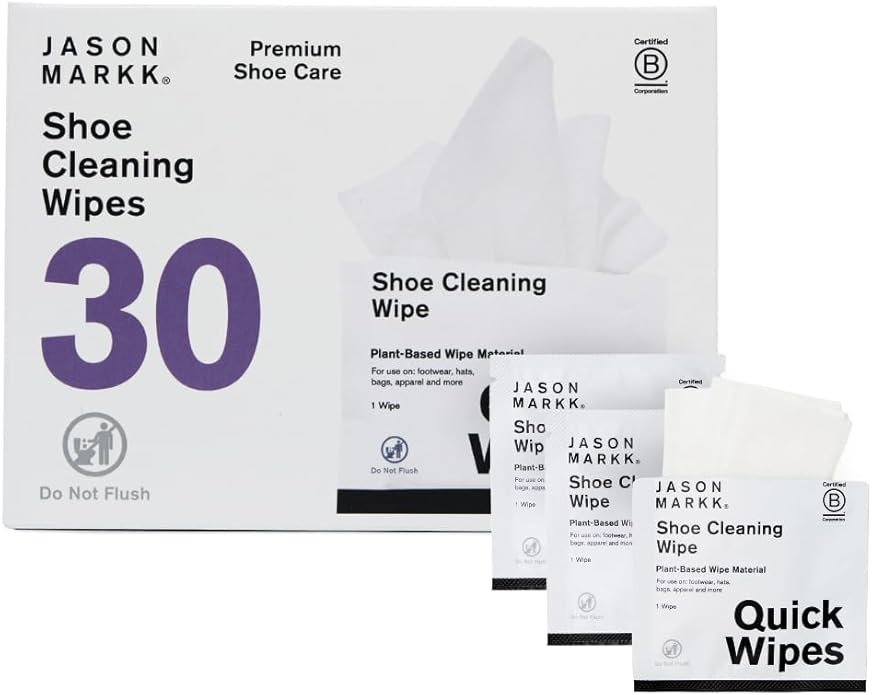 Amazon.com: Jason Markk Plant-Based Quick Wipes, Shoe Cleaner, 30 Pack, Individually Packed, Snea... | Amazon (US)