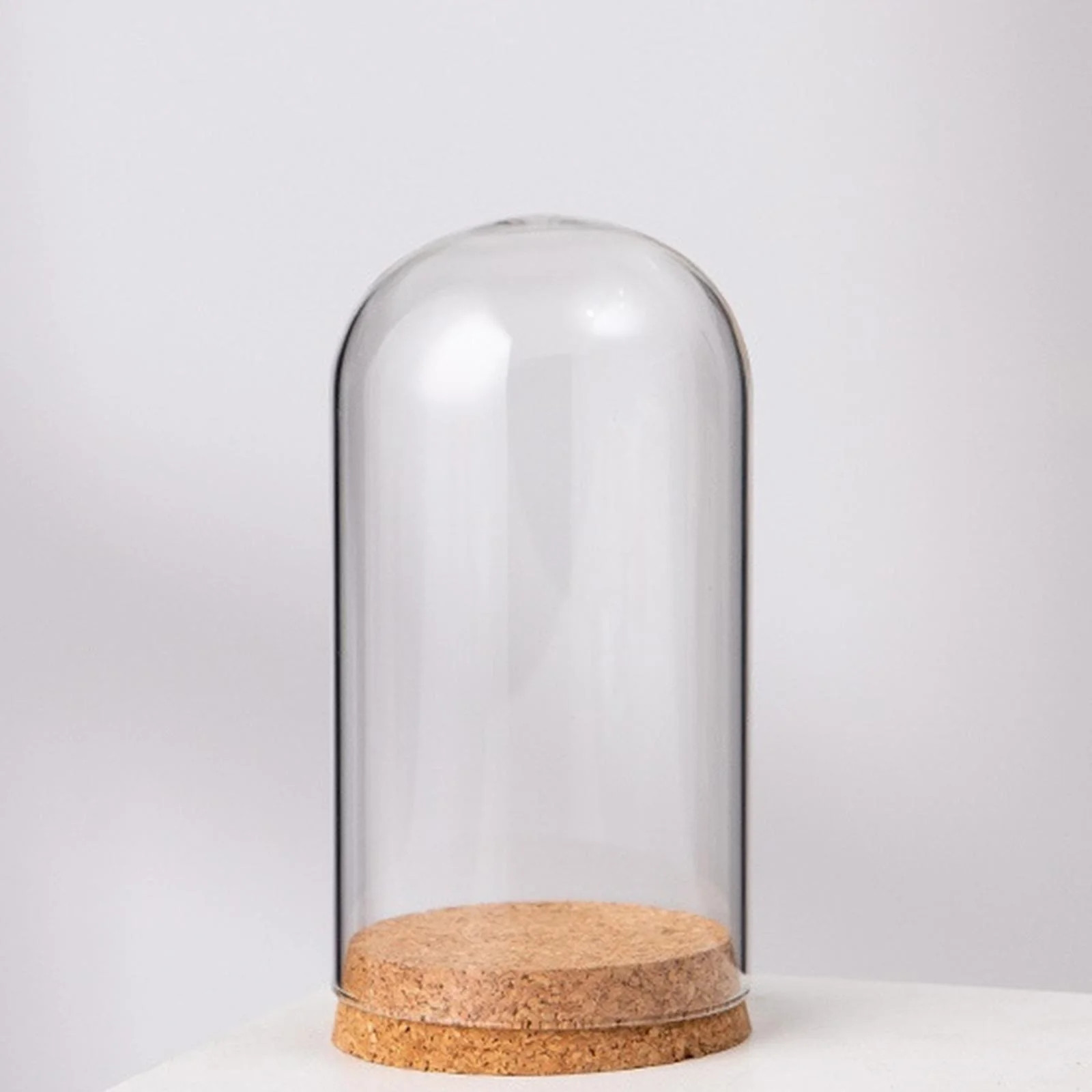 Decorative Clear Glass Dome Cloche Jar with Wood Base Container DIY Pedestals Ornament Cloche Bel... | Walmart (US)