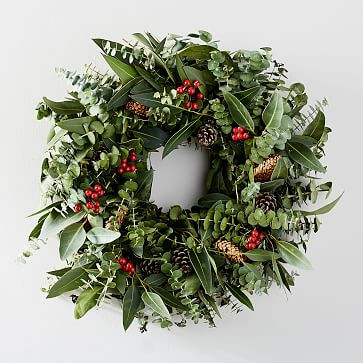 Red Berries Wreath | West Elm (US)