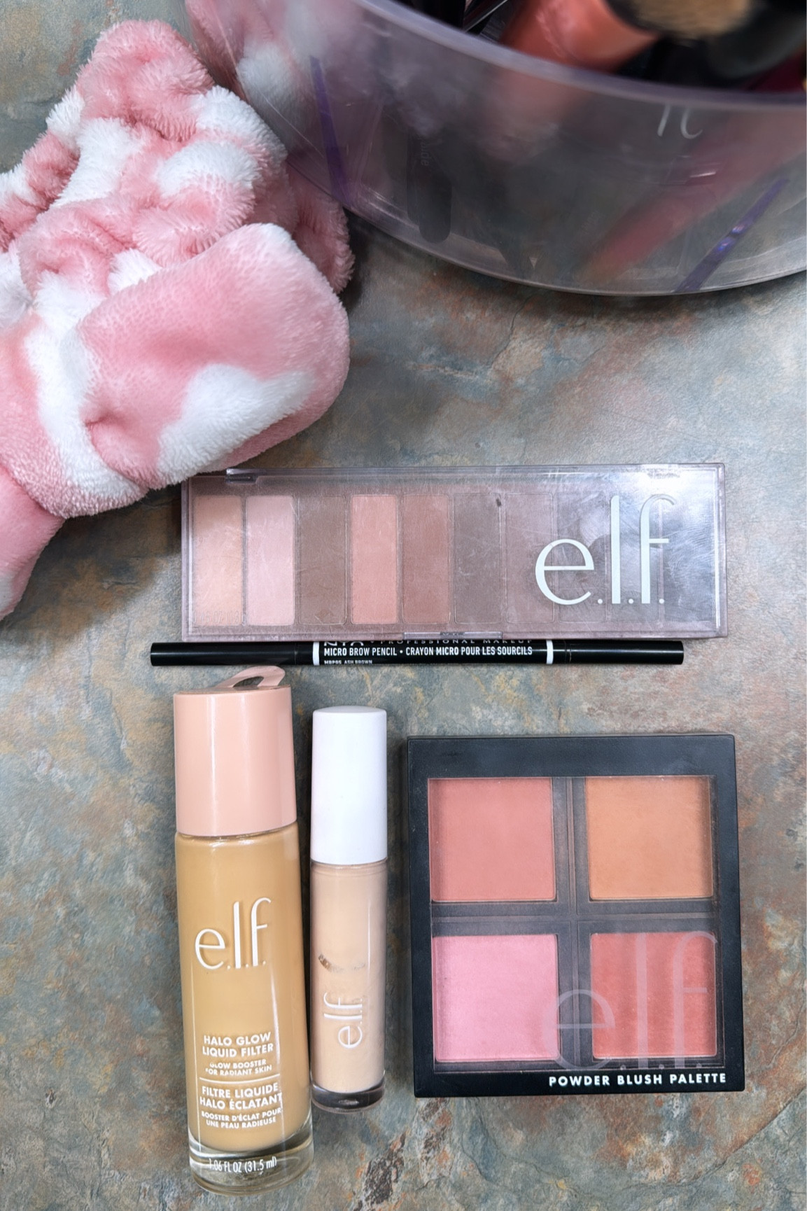 My favorite e.l.f. Products. 
Halo Glow shade 2 fair/light
Hydrating Camo Concealer shade light ivory
Powder Blush Palette shade Light
Matte Eyeshadow Palette shade Nude Mood
Brow Pencil shade neutral brown 

40% off Amazon with LTK code! 

#LTKsalealert #LTKSpringSale #LTKbeauty