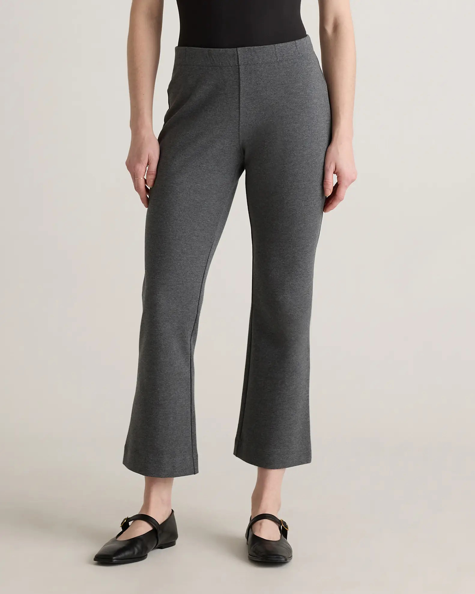 Organic Cotton Double Knit Kick Flare Pants | Quince