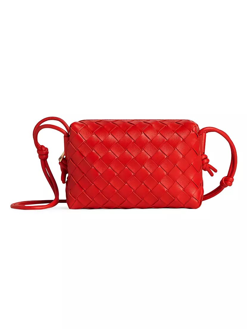 Bottega Veneta Mini Loop Leather Crossbody Bag | Saks Fifth Avenue