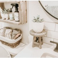 Farmhouse Stool Riser, Mini Riser, Wooden Stand For Pottery, Wood Stand, Modern Decor, Plant Stand | Etsy (US)